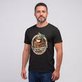 Camiseta Meu Partido É O Café. - Preto — Camiseta Meu Partido É O Café. - Preto (com modelo)