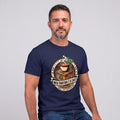 Camiseta Meu Partido É O Café. - Azul Marinho — Camiseta Meu Partido É O Café. - Azul Marinho (com modelo)